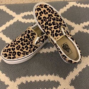 Cheetah leopard print vans